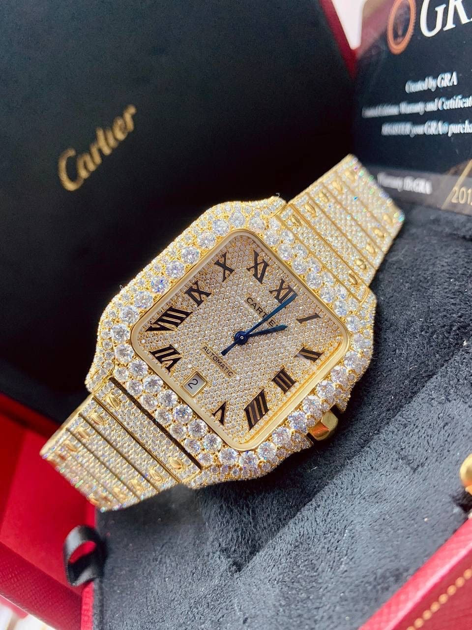 High quality moissanite iced out cartier💎
