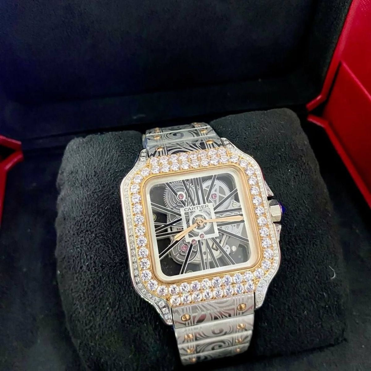 High quality moissanite skeleton cartier💎